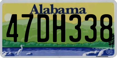 AL license plate 47DH338