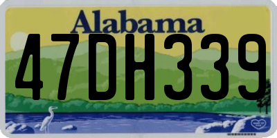AL license plate 47DH339