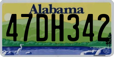 AL license plate 47DH342