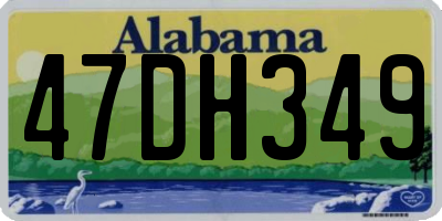 AL license plate 47DH349