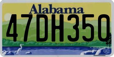 AL license plate 47DH350