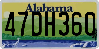 AL license plate 47DH360