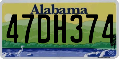 AL license plate 47DH374