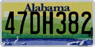 AL license plate 47DH382