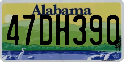 AL license plate 47DH390
