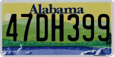 AL license plate 47DH399