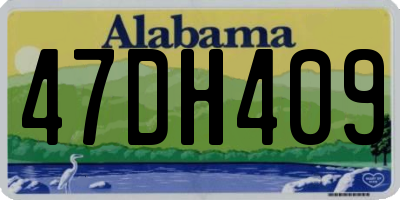 AL license plate 47DH409