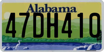 AL license plate 47DH410