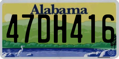 AL license plate 47DH416