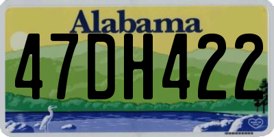 AL license plate 47DH422