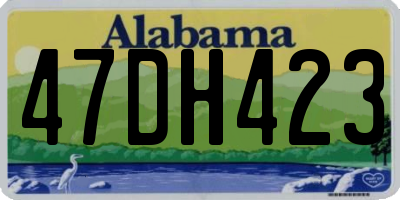 AL license plate 47DH423