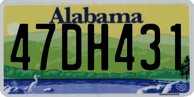 AL license plate 47DH431