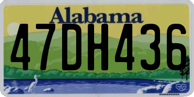 AL license plate 47DH436