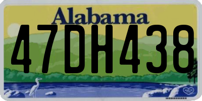 AL license plate 47DH438
