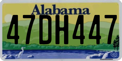 AL license plate 47DH447