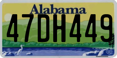 AL license plate 47DH449