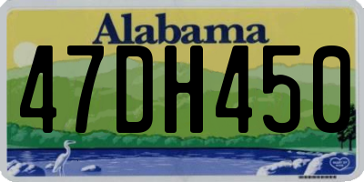 AL license plate 47DH450