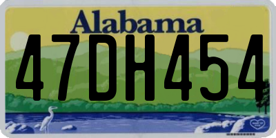 AL license plate 47DH454
