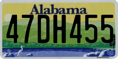AL license plate 47DH455