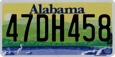 AL license plate 47DH458