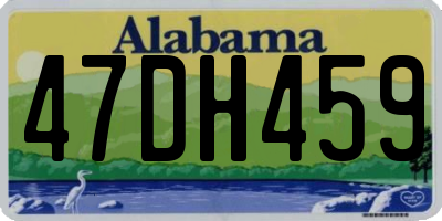 AL license plate 47DH459
