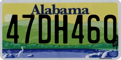 AL license plate 47DH460