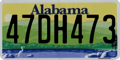 AL license plate 47DH473