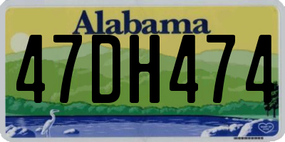 AL license plate 47DH474