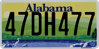 AL license plate 47DH477