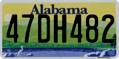 AL license plate 47DH482
