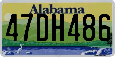 AL license plate 47DH486