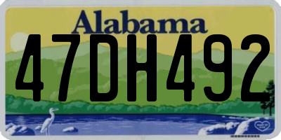 AL license plate 47DH492