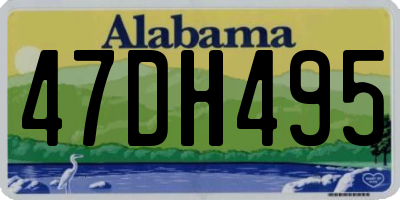 AL license plate 47DH495