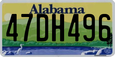 AL license plate 47DH496