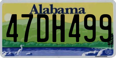 AL license plate 47DH499