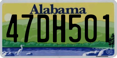 AL license plate 47DH501