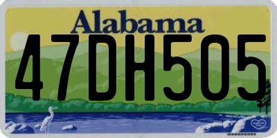 AL license plate 47DH505