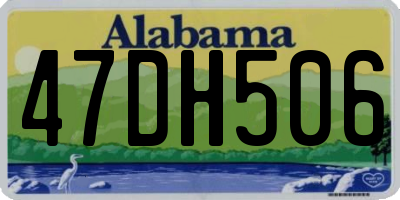AL license plate 47DH506