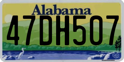 AL license plate 47DH507