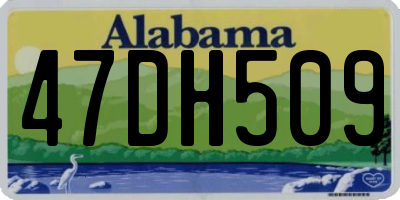 AL license plate 47DH509