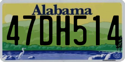 AL license plate 47DH514