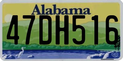 AL license plate 47DH516