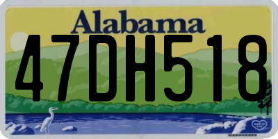 AL license plate 47DH518