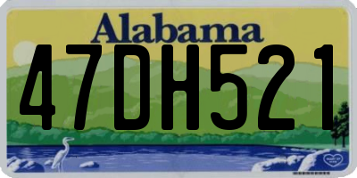 AL license plate 47DH521