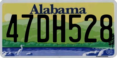 AL license plate 47DH528