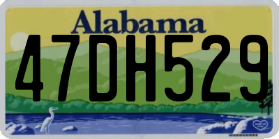 AL license plate 47DH529