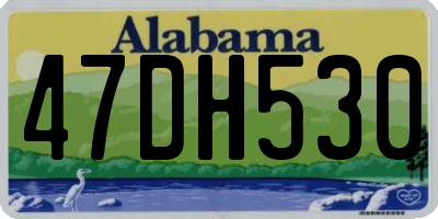 AL license plate 47DH530