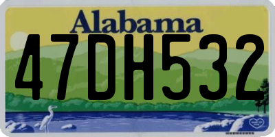AL license plate 47DH532