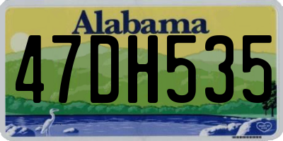 AL license plate 47DH535