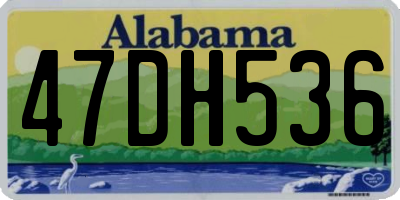 AL license plate 47DH536